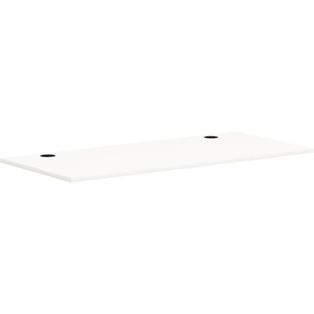 Hon Worksurface, Rectangle, 66"x30", Simply White HONPLRW6630LP1
